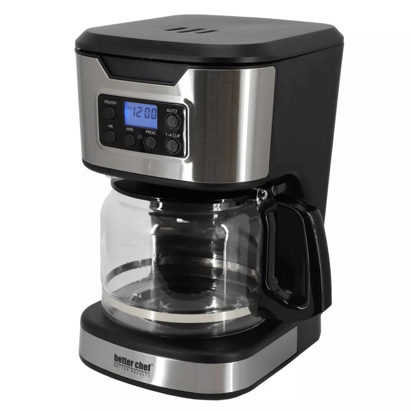 Better Chef 12-Cup Programmable Coffee Maker with Stainless Steel Accents