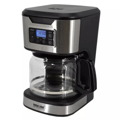 Better Chef 12-Cup Programmable Coffee Maker with Stainless Steel Accents