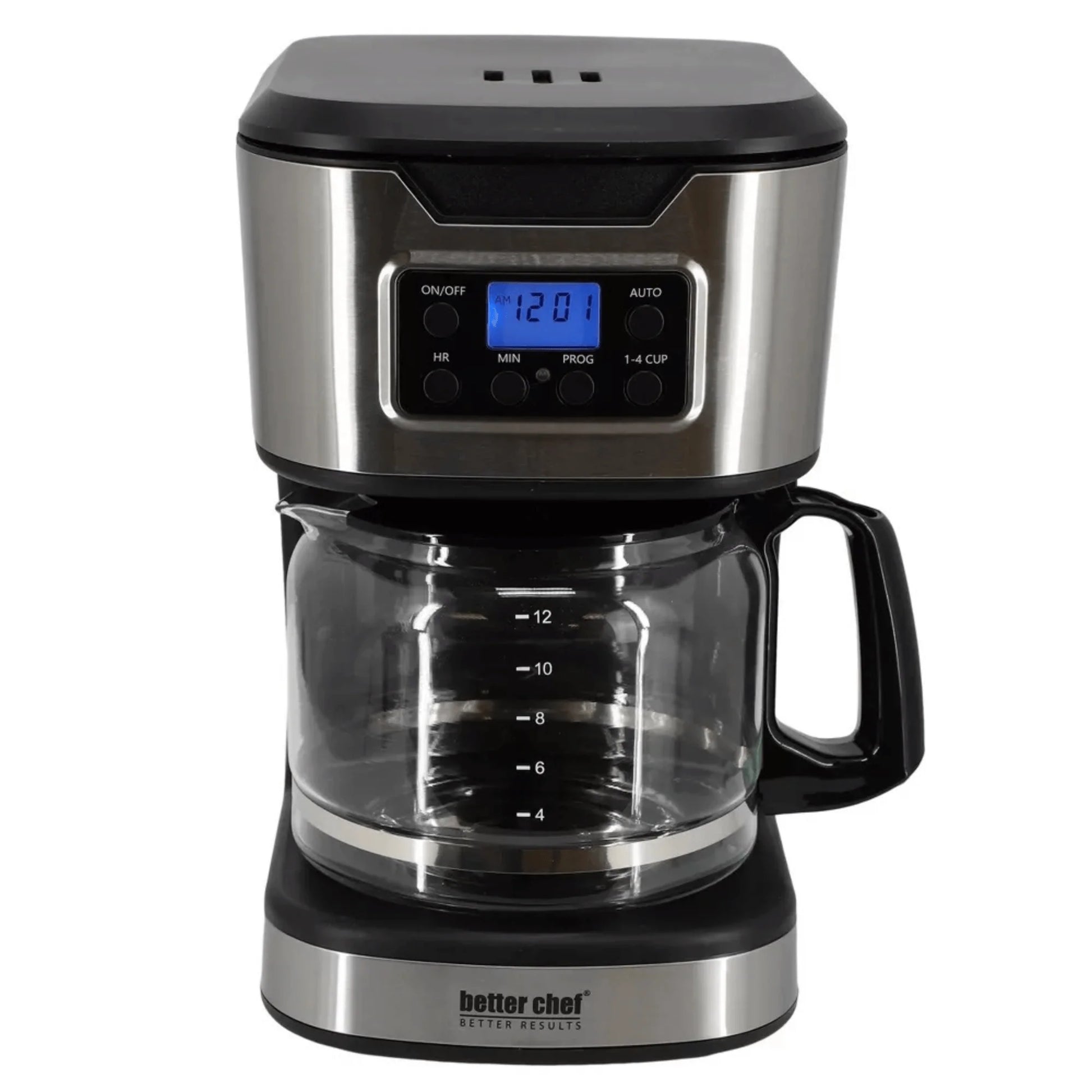 Better Chef 12-Cup Programmable Coffee Maker with Stainless Steel Accents
